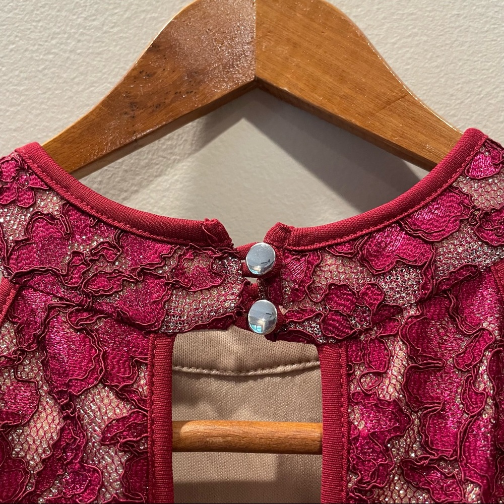 Emerald Sundae Pink Lace Halter Dress - Picture 8 of 14